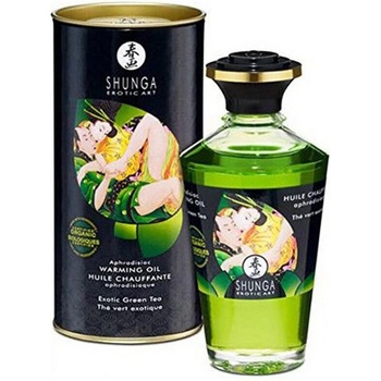 Shunga Aphrodisiac Warming Oil Exotic Green Tea 100ml