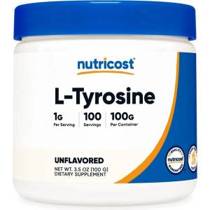 Nutricost Нервна система и хормонален дисбаланс - L-Тирозин, 100 g прах (57224 (037101) NC)