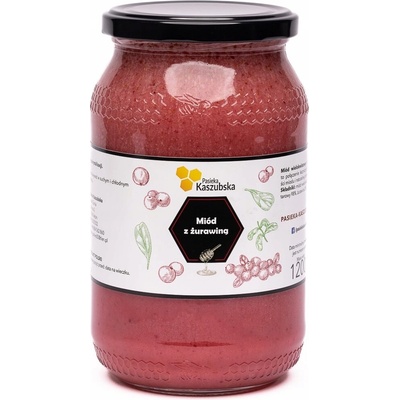 Med s brusnicami - 1,2kg - Pasieka Kaszubska