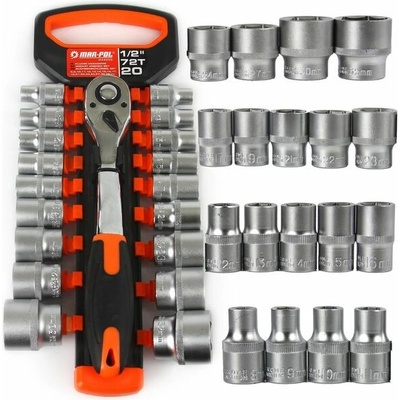 Gola súprava 19 ks 1/2" 8 – 32 mm MAR-POL