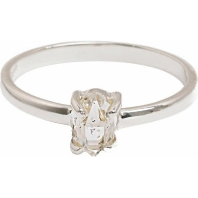 Nefertitis Herkimer diamant prsten stříbro R3985