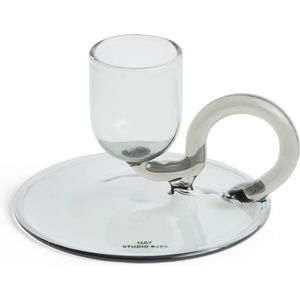 Hay Свещник за класическа свещ Tiny Curved сив (AE357-D439-AB48)