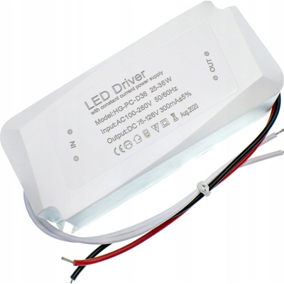 Napájecí zdroj pro LED LeaderLED driver stałoprądowy 25 - 36 x1W 300mA 75-126V