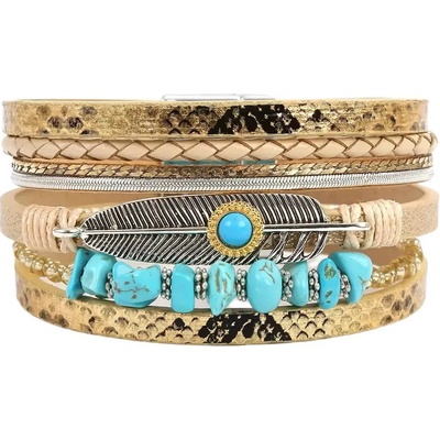 Gaira náramek Boho 3157 krémová