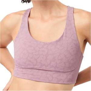 Mandala Дамски спортен сутиен Mandala Women's Sports Bra Printed Sports bra - Leo Mauve (114-3846-0312)