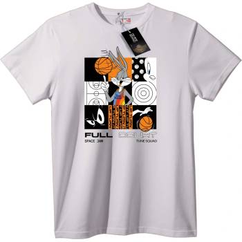 NOONEBRAND Тениска Bugs Bunny Баскетбол - 2XL, White
