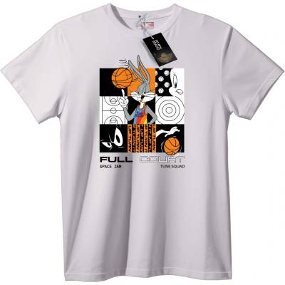 NOONEBRAND Тениска Bugs Bunny Баскетбол - 2XL, White