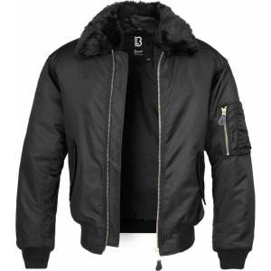 BRANDIT Мъжко яке бомбър (зима) BRANDIT - MA2 Jacket Fur Collar - 3175-black