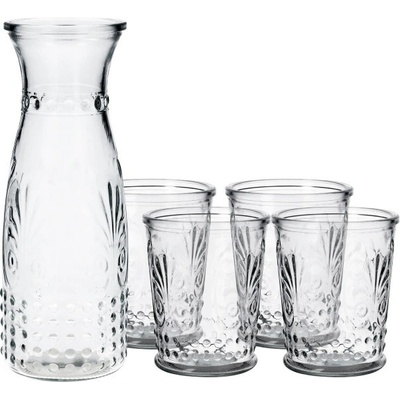 Karafa LORENS 2 se čtyřmi skleničkami SS21 987315