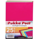 PUKKA PAD Плик, C6, перфориран, PUKKA PAD "Bright", смесени цветове 9061-ENV (9061-ENV)