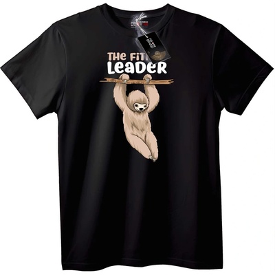 NOONEBRAND Тениска Мързелив Лидер - 2XL, White