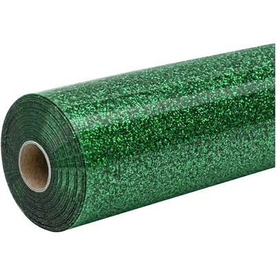HTVRONT – trblietavá fólia na termotransfer, 30,5 cm x 90 cm (zelená)