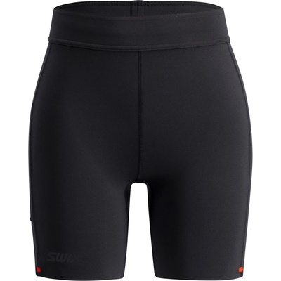 Swix Дамски клин за бягане Swix Women's Distance Tights 6-Inch Running tights - Jet Black (127-1218-0113)
