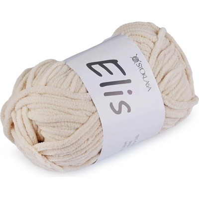 Pletací žinylková příze Elis 100 g Varianta: 3 béžová světlá, Balení: 1 ks 57857/147371/266589