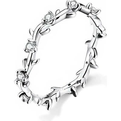 P&J Jewellery Stříbrný prsten Větvička s květy SRP34