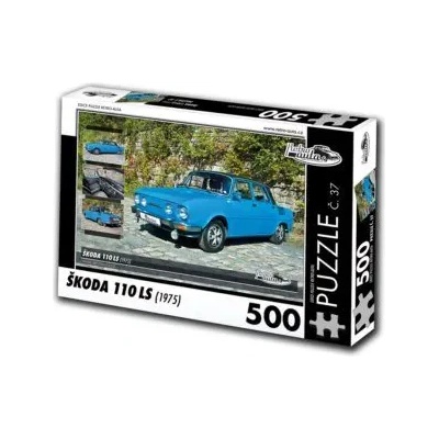 Retro cars - Puzzle Škoda 110 LS (1975) - 500 piese