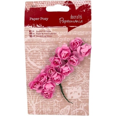 WEST DESIGN West Design Kytice růžiček z papíru 12 ks světle růžová – Zbozi.Blesk.cz