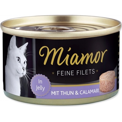 Miamor Feine Filets Adult tuniak s kalamárami v želé 100 g
