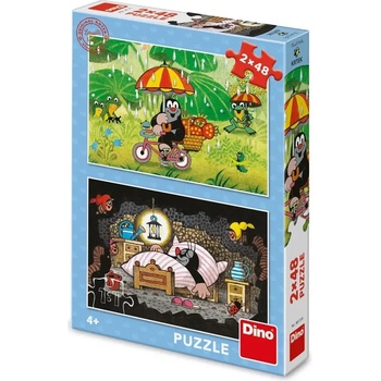 Dino - Puzzle 2x48 Krtkov deň - 40 - 99 piese