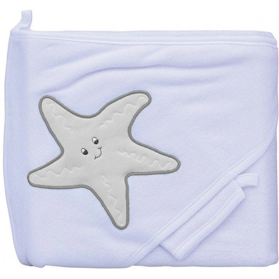 Scarlett Froté uterák hviezda s kapucňou biela