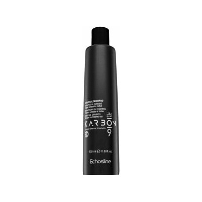 Echosline Karbon 9 Charcoal Shampoo šampón pre farbené, chemicky ošetrené a zosvetlené vlasy 350 ml