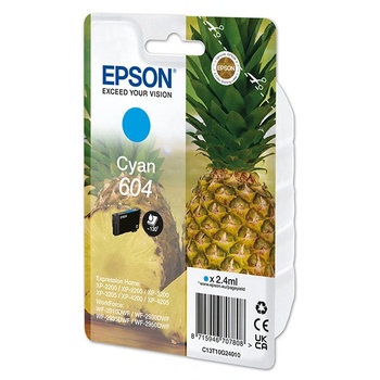 Epson 604 мастилена касета циан 2, 4 мл Стандартна производителност (C13T10G24010)