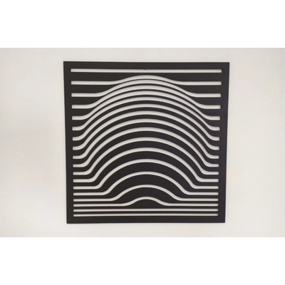 MAJADESIGN Dřevěný obraz - západ slunce - BAREVNĚ LAKOVANÝ Rozměr obrazu: 90 x 90 cm