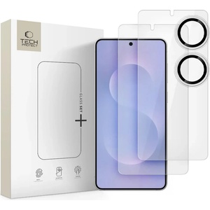 Tech-Protect glass set+ 3 БРОЯ galaxy s25 edge прозрачно закалено защитно стъкло (5906302368204)