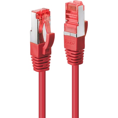 Lindy Пач кабел LINDY 47730, S/FTP, Cat. 6, 0.3m, червен (47730)
