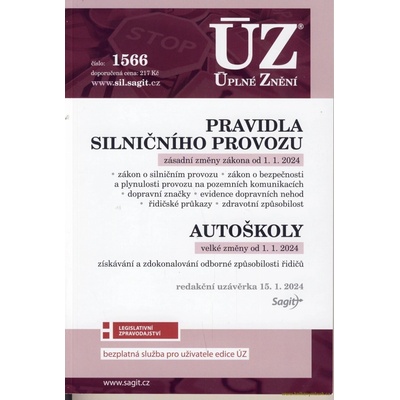 ÚZ 1566 Pravidla silničního provozu