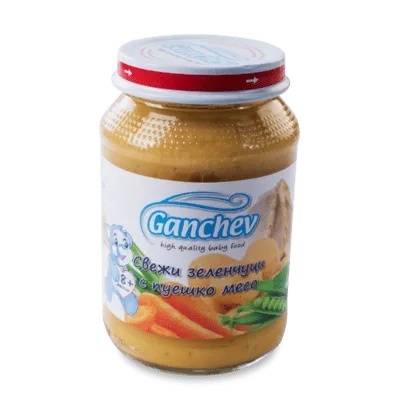 Ганчев пюре Свежи зеленчуци с пуешко месо