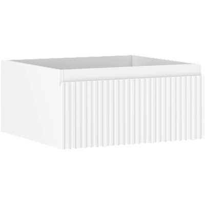 Mexen Rivel шкаф за баня под умивалник 50 см, 1 чекмедже, оребрена, бяла мат- 91A20-05023-1-BF01 (91A20-05023-1-BF01)