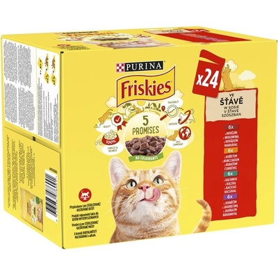 Friskies Beef/chicken/duck/lamb in sauce 24x85 g