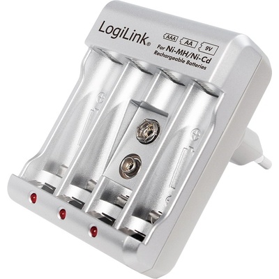 LogiLink Зарядно устройство за Ni-MH/Ni-Cd батерии AA/AAA/9V