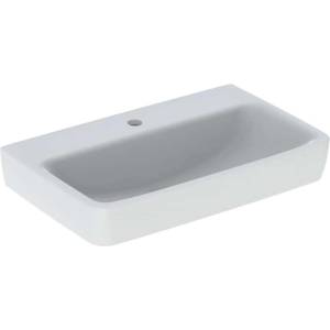 Geberit Selnova Compact - Умивалник 65x40 см, без преливник, отвор за смесител, бял 501.891. 00.7 (501.891.00.7)