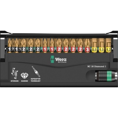 Bitová kontrola WERA 30 diamantov 1 (05057431001)