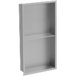 Mexen X-Wall-R вградена лавица с яка и полица 60 x 30 см, инокс - 1910603010S (1910603010S)