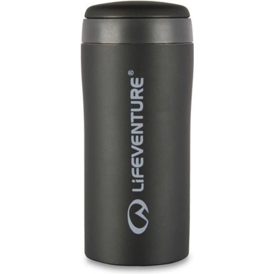 Lifeventure Termo hrnek dvojitým šroubovacím uzávěrem 300 ml Černá