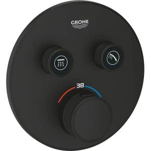 GROHE Grohtherm SmartControl смесител за душ матово черен Phantom Black без тяло за вграждане (29507KF0)