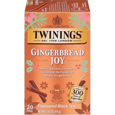 Twinings Černý čaj se zázvorem a skořicí GINGERBREAD JOY 20 sáčků 40 g