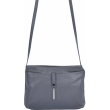 MaxFly dámská kožená crossbody kabelka 5085 šedá