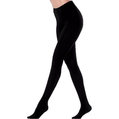 Giulia dámské elastické neprůhledné mikrovláknové 3D punčocháče 70 DEN ČERNÁ