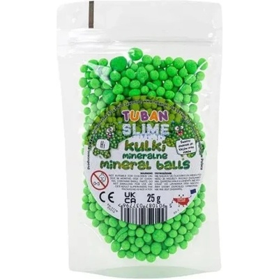 TUBAN Минерални перли за слайм Tuban - Зелени, 25 g (TU3779)