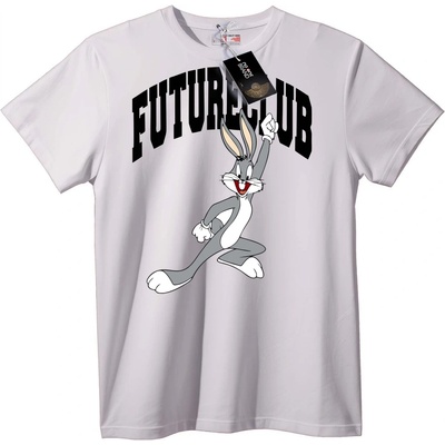NOONEBRAND Тениска Bugs Bunny 'Бъдещ клуб' - 4XL, White