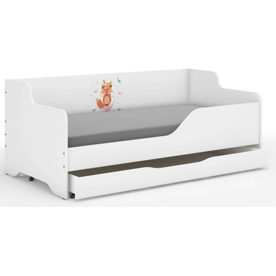 Wooden Toys Lilu 2 líška biela + zásuvka Pravá strana