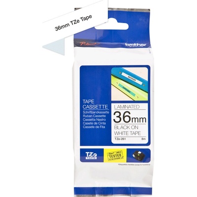 Samolepiaca páska Brother TZe-261 36 mm biela/čierna