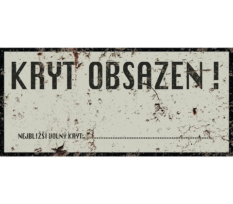 Ceduľa Kryt Obsazen