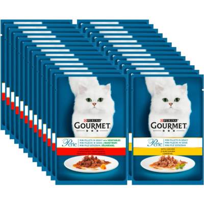Purina Gourmet Perle krmivo mini filety v omáčce Mix příchutě 26x85 g