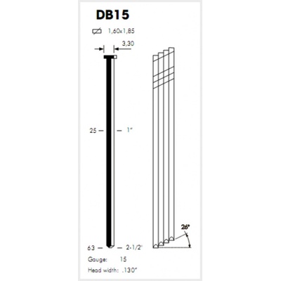 Bredy OMER DB15 / 38 hrebik_omer_db15_38