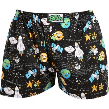 Styx Мъжки шорти Styx art класически еластични космически шорти Styx | Cheren | МЪЖЕ | M